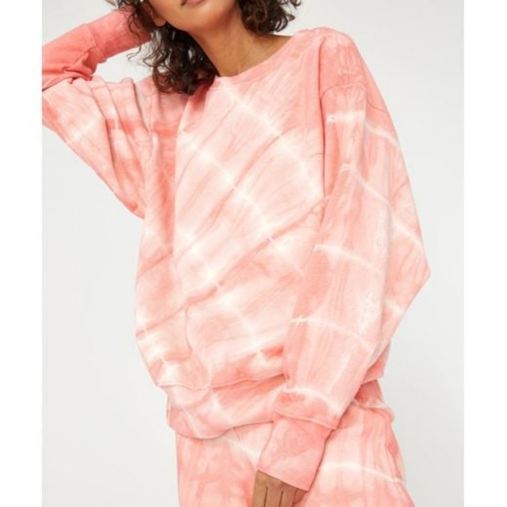 ❤️LACAUSA slater sweatshirt in pink grapefruit sz xs